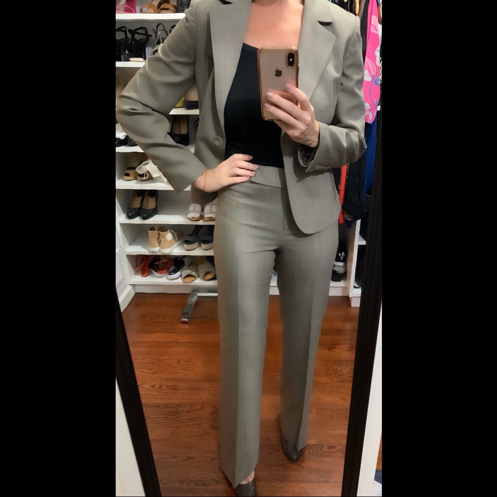 Ann Taylor: One-Button Blazer And Straight Pant